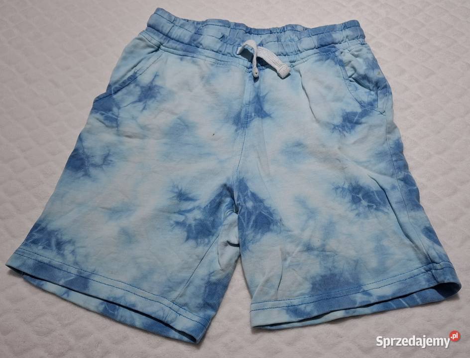Krótkie spodenki chłopięce niebieskie melanż Czeladź
