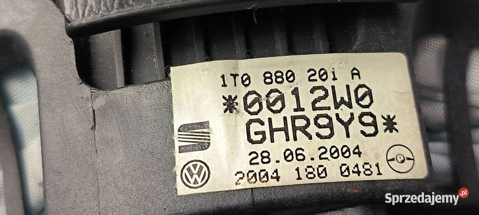 PODUSZKA AIRBAG VOLKSWAGEN TOURAN 1T0880201A Lipno sprzedam