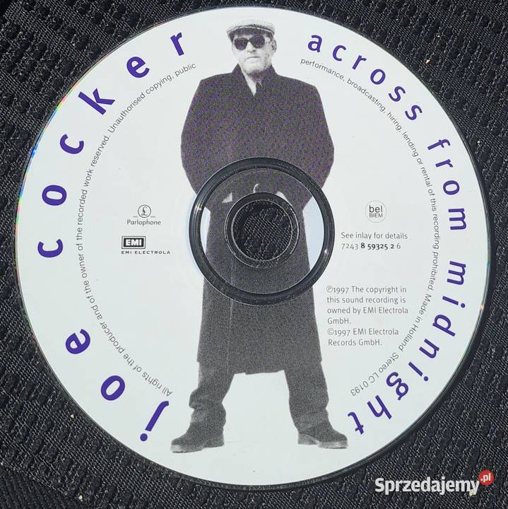 Joe Cocker Across from midnight CD 1 płyta Płyty i kasety Boleścin