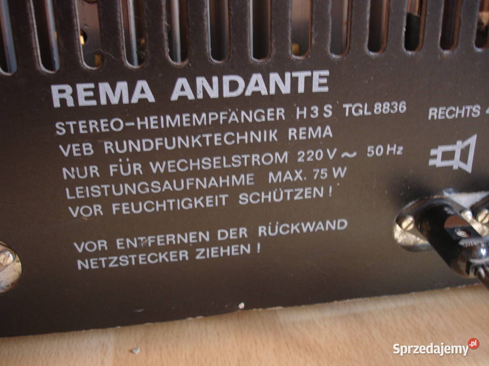 Radio REMA ANDANTE 744 STEREO Zielona Góra