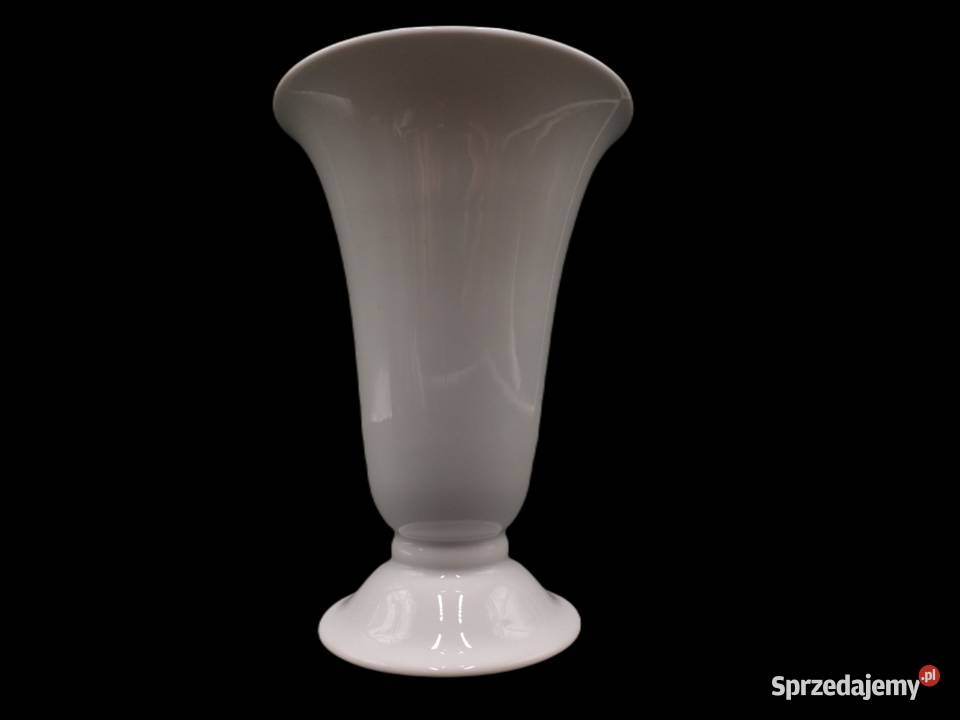 Wazon porcelanowy Frstenberg biały szkliwiony Raszków