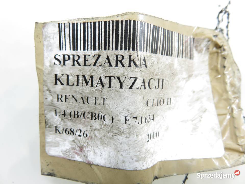 KOMPRESOR KLIMATYZACJI RENAULT CLIO II 14 małopolskie