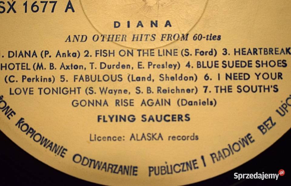 Diana and other hits from 60ties Flying Saucers Kultura i Rozrywka Chełmno sprzedam