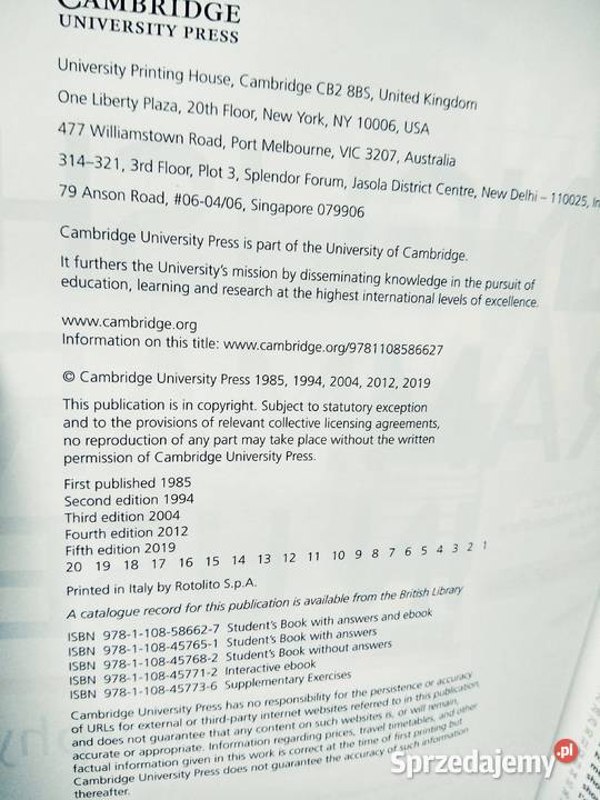 English grammar in use angielski gramatyka Warszawa