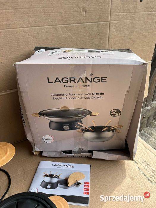 ZESTAW DO GOTOWANIA FONDUE Lagrange 900W Tuliszków sprzedam