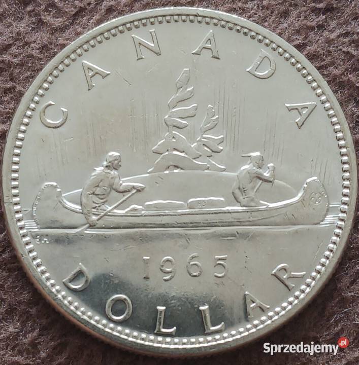 1 Dolar Kanada 1965 r Mennicze srebro Konin