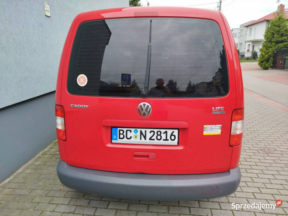 Volkswagen Caddy 2009r KLIMA 7 osobowy 2 L 8V Toruń sprzedam