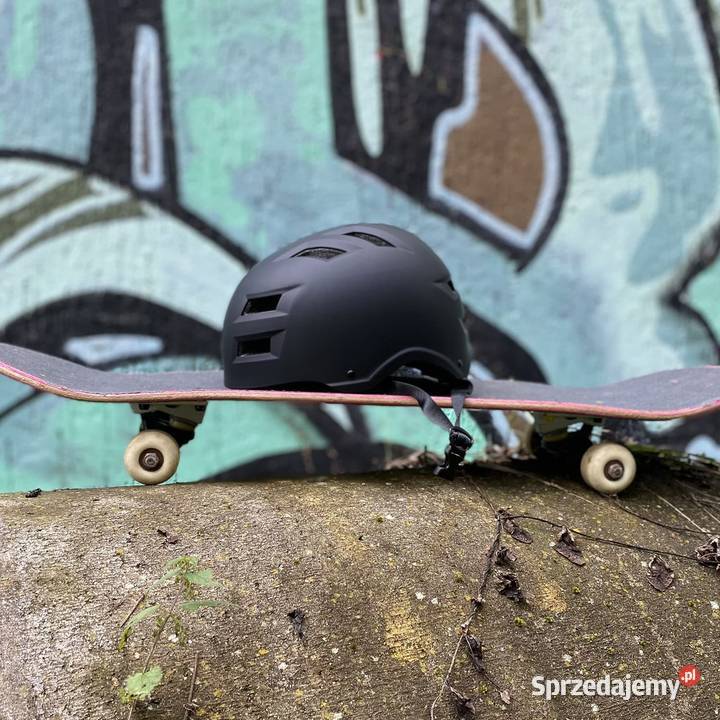 Kask skate BMX Rolki SkullCap M 5558 czarny Gaszowice sprzedam