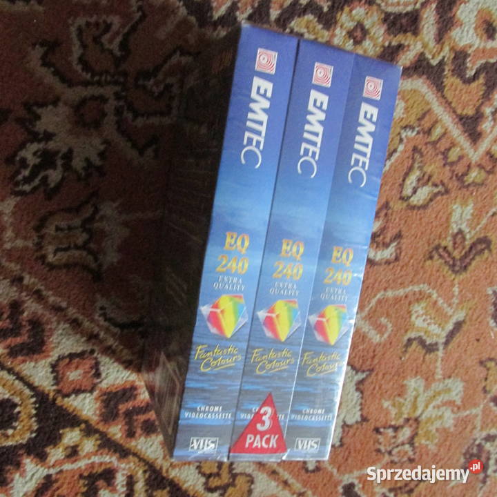 KASETY VHS nowy 3 pack EMTEC Bytom