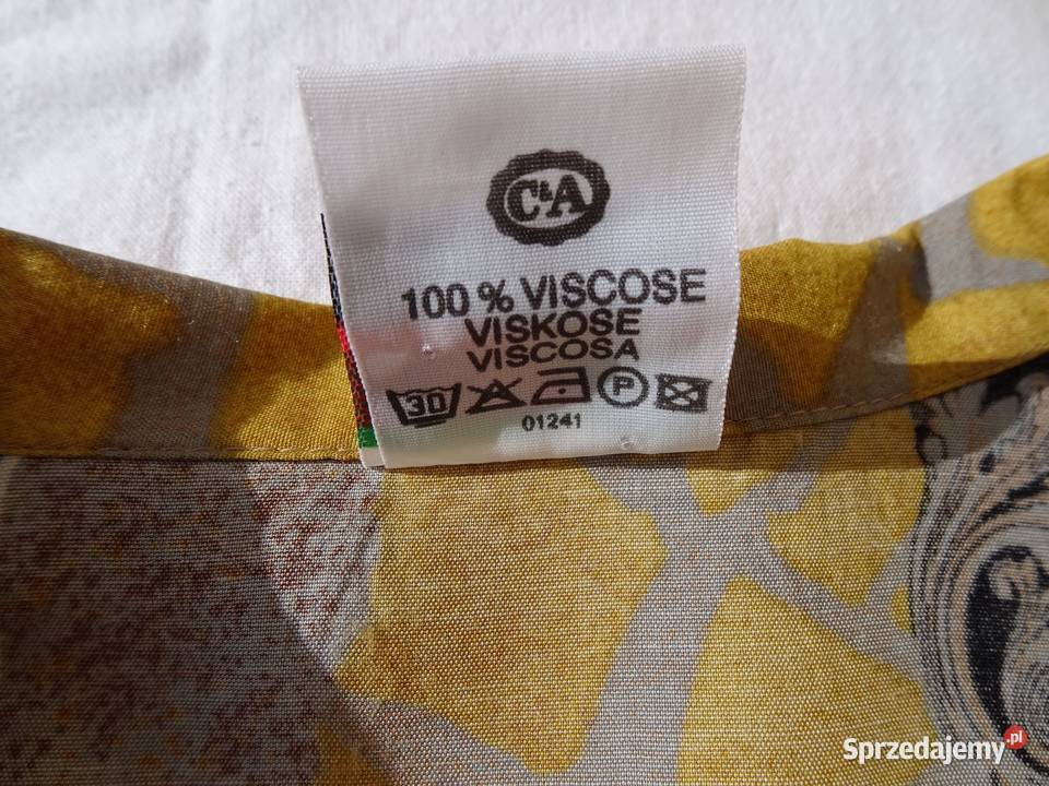 CA ECCO koszula Vintage wiskoza 44 46 48