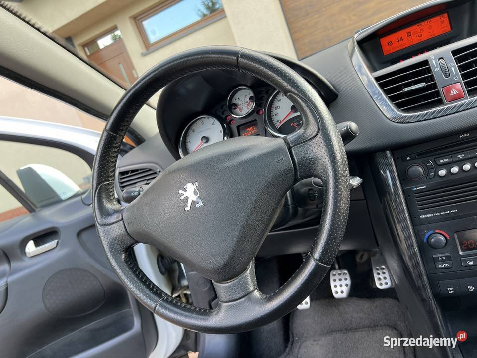 Peugeot 207 16 HDI 110 Panorama Pół Skóry biały Krośniewice sprzedam