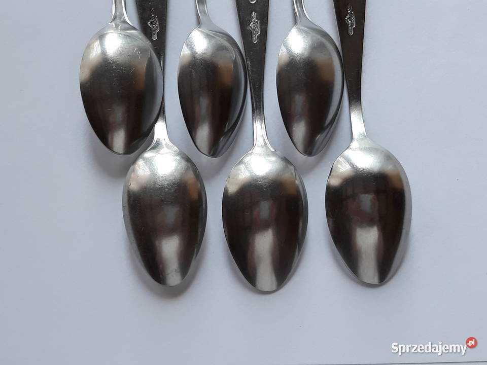 Łyżeczki do herbaty 2 KŁOS Gerlach sztućce PRL Dąbrowa Górnicza