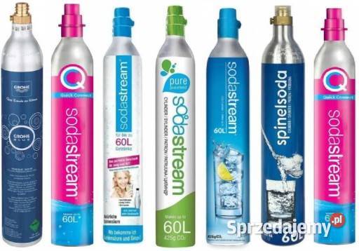Nabój butla sodastream różową niebieska uroda