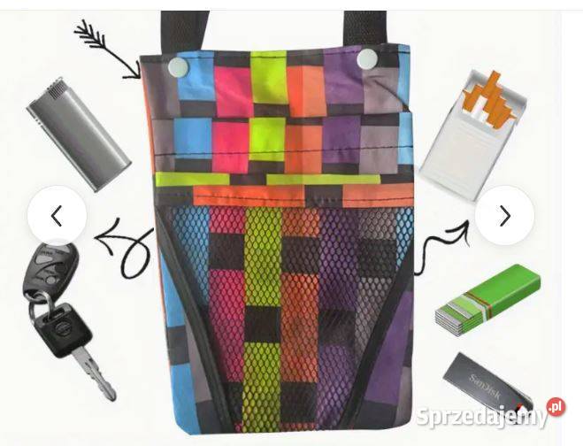 Kolorowa saszetka organizer na rower do Płock