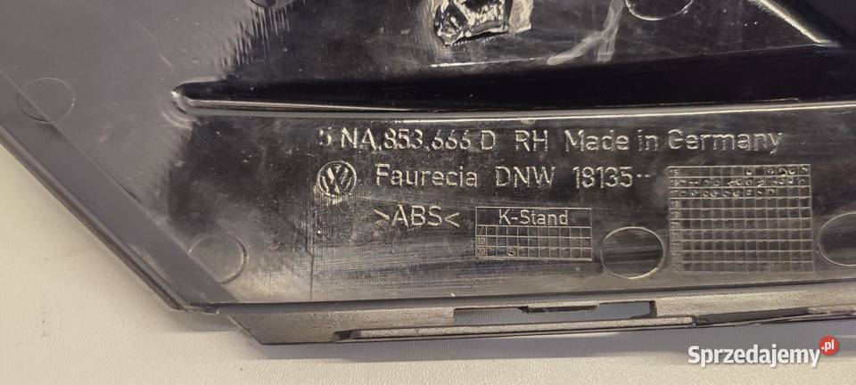 VW TIGUAN II KRATKA ZDERZAKA PRAWY PRZÓD RLINE