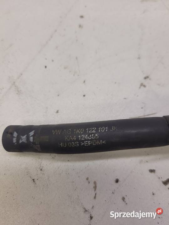 RURA WĄŻ WODY AUDI VW SKODA ORYGINAŁ 1K0122101JK Motoryzacja Przystajń