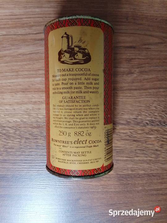 Puszki na napój kakaowy CHOCO expres Pszczyna sprzedam