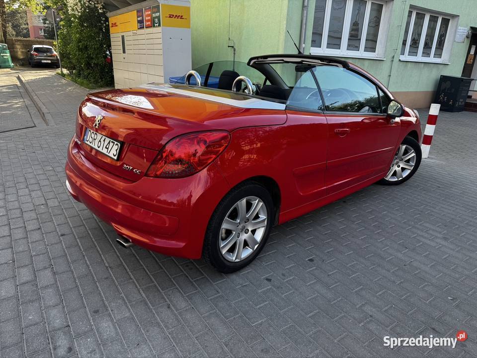Peugot 207 cc 16 benz kabriolet zarejestrowany światła LED Żyrardów sprzedam