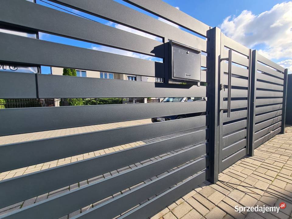 Brama skrzydłowa 300x120 nowoczesne ogrodzenia skrzydłowa dolnośląskie Wrocław