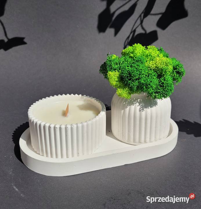 Zestawy dekoracyjne z kwiatami świeca zapachowa Poznań