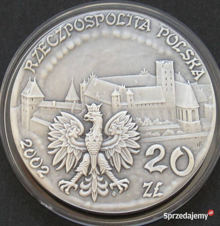 Polska 20 złotych 2002 SREBRO zamek w Malborku