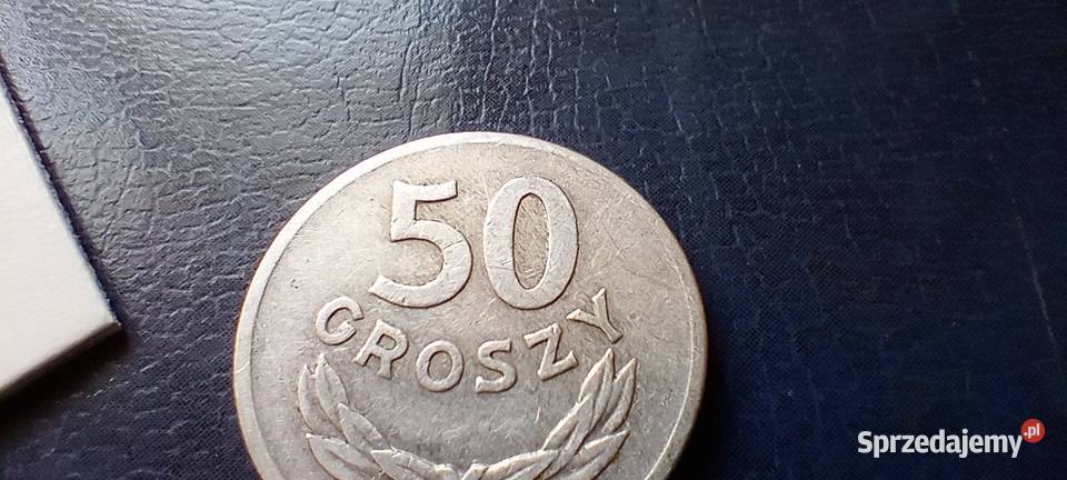 Stare monety 50 groszy 1965 PRL Polska podkarpackie Lesko