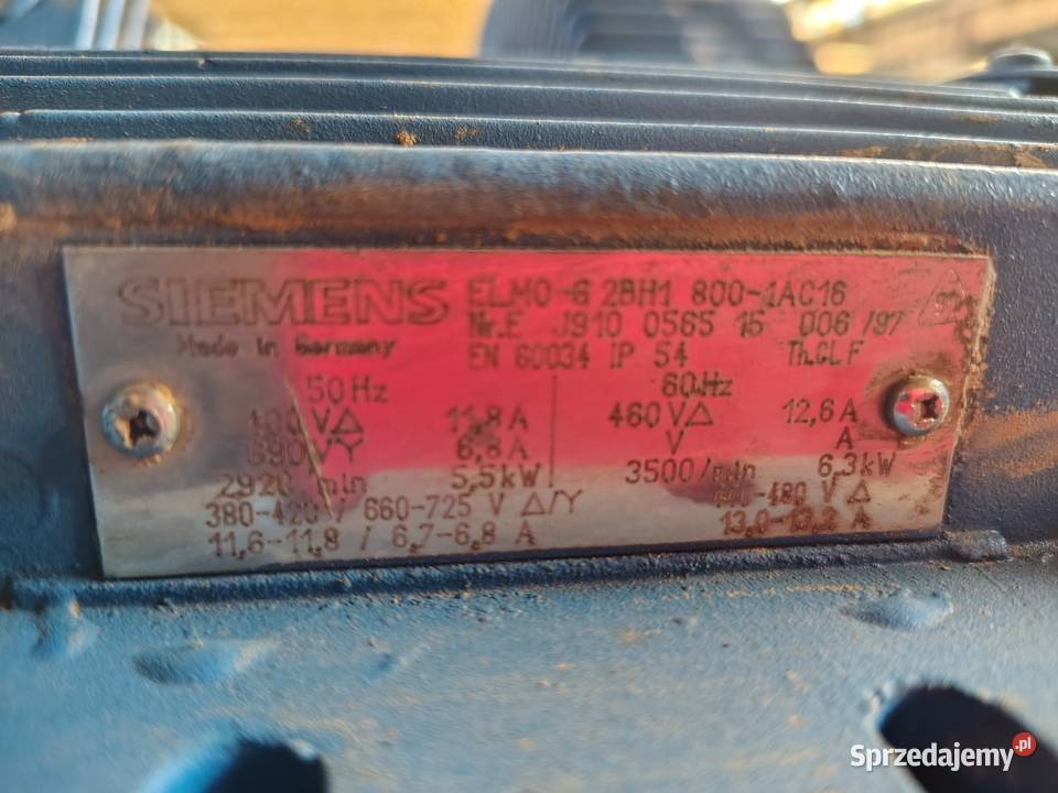 Wentylator bocznokanałowy pompa próżniowa 55 kW sprzedam