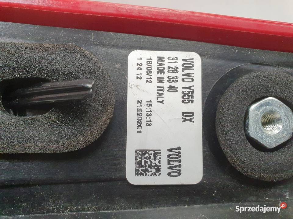 TYLNIA TYLNA LAMPA PRAWA Volvo V40 II 1216r Chełm