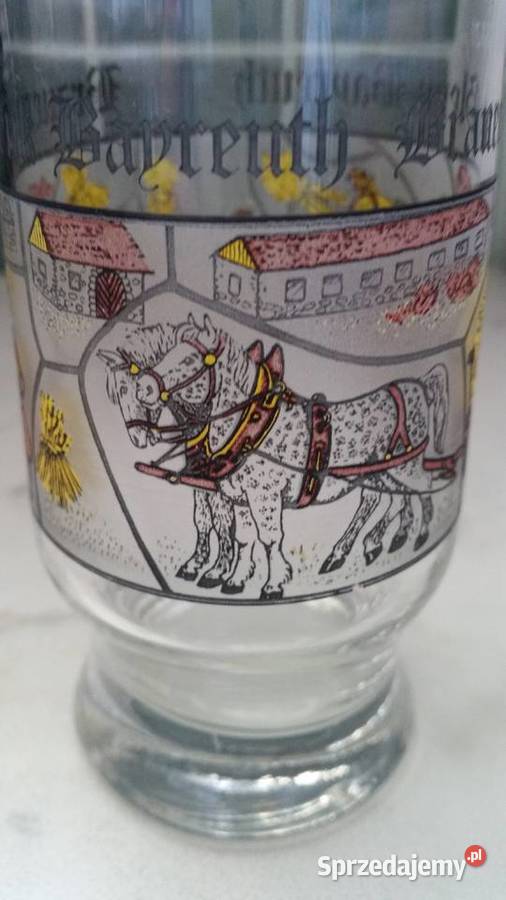 Szklanka Brauerei Glenk Bayreuth 250 ml inny kolor Pozostałe Puławy sprzedam