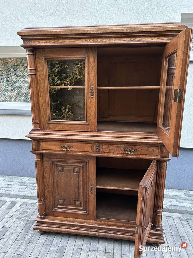 Piękny stary kredens komoda witryna Gdańsk