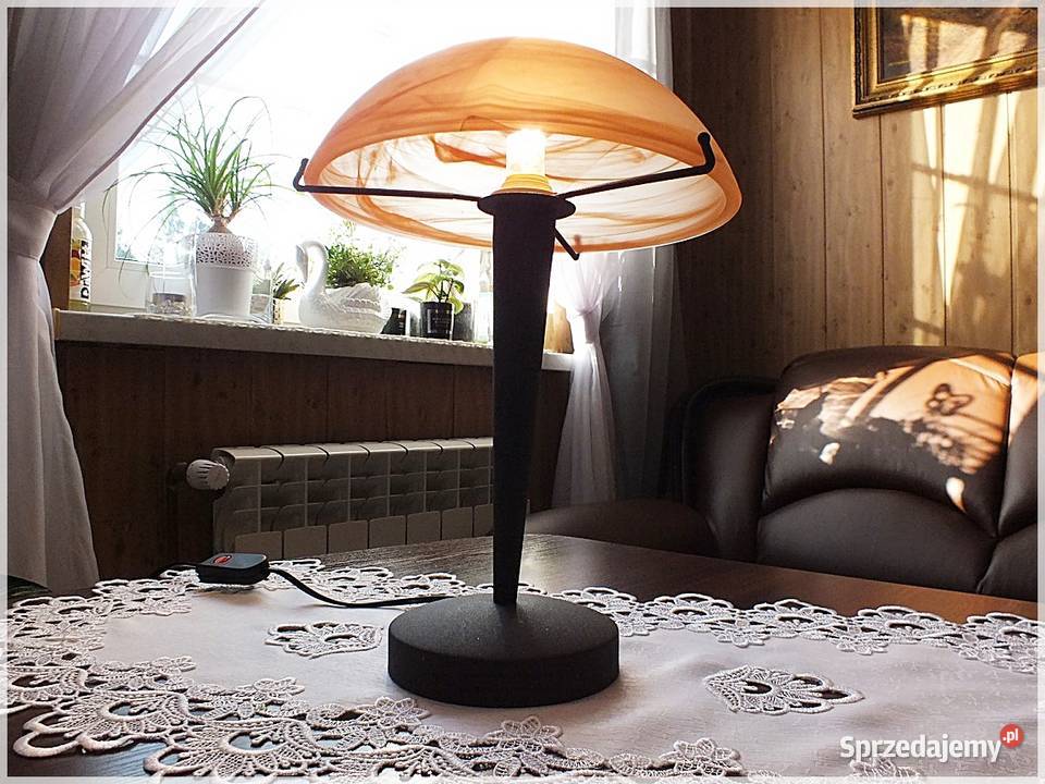 Lamka nocna TRIO Grzybek E14 60W Lampa w stylu Żary