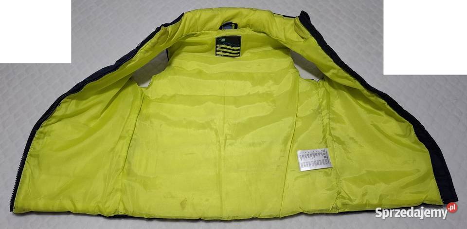 Bezrękawnik kurtka chłopięcy rozpinany granatowy chłopiec Czeladź