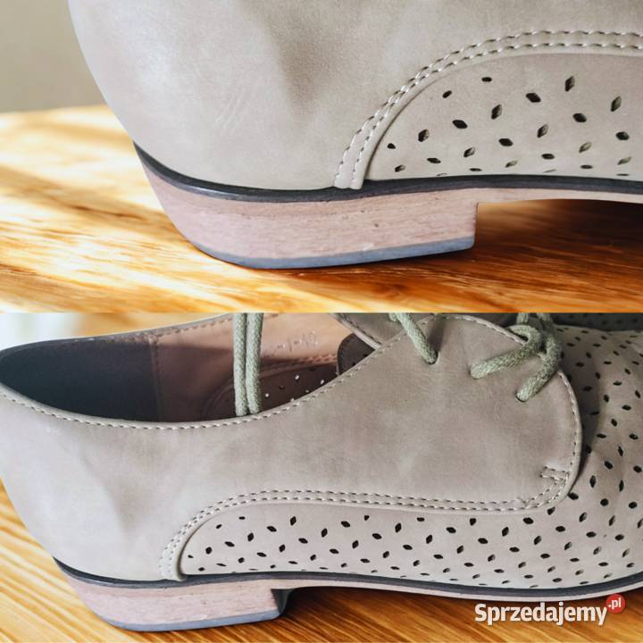 Kawowe półbuty damskie Sergio Leone 50251 kujawsko-pomorskie Bydgoszcz