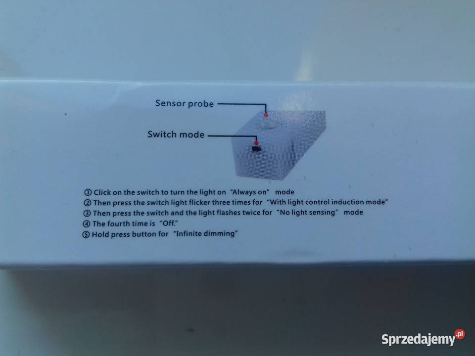 Lampka LED na czujnik ruchu i jasności 30 biały sprzedam