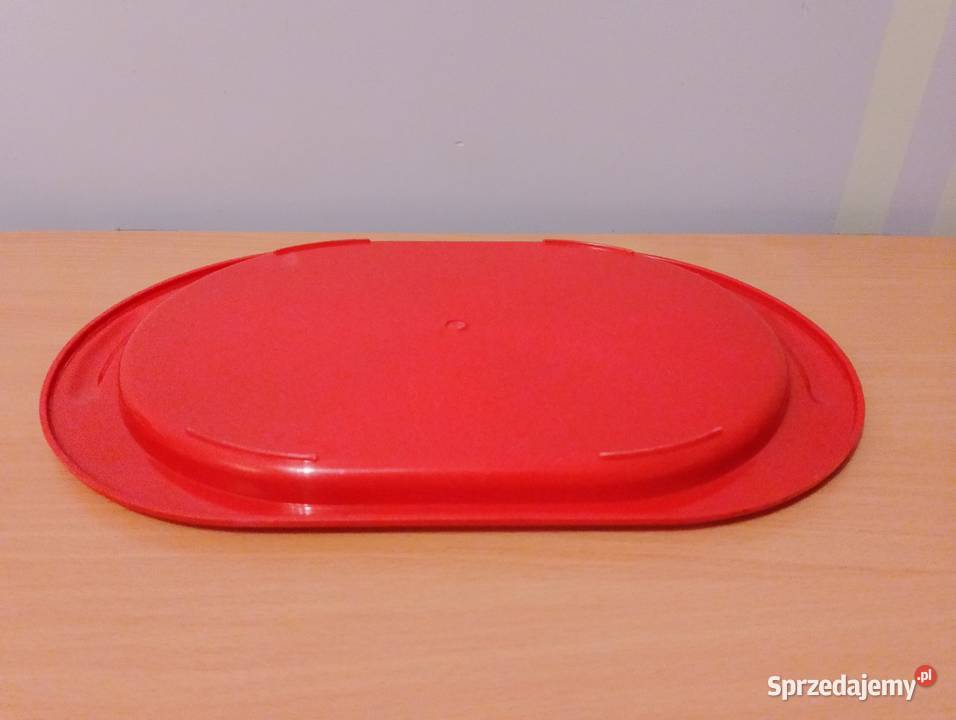 TACA kuchenna owalna plastikowa czerwona tacka z Złotniki