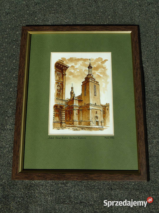 Grafika Lwów Kościół Klarysek Warszawa sprzedam