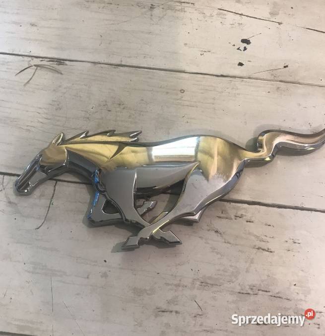 Nowy znaczek Mustang srebrny emblemat konik Zgorzelec
