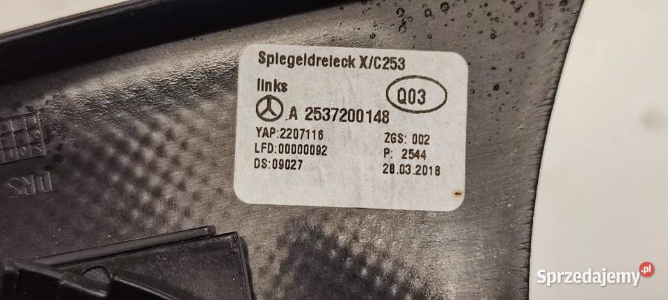 MERCEDES GLC W253 X253 OSŁONA GŁOŚNIKA DRZWI