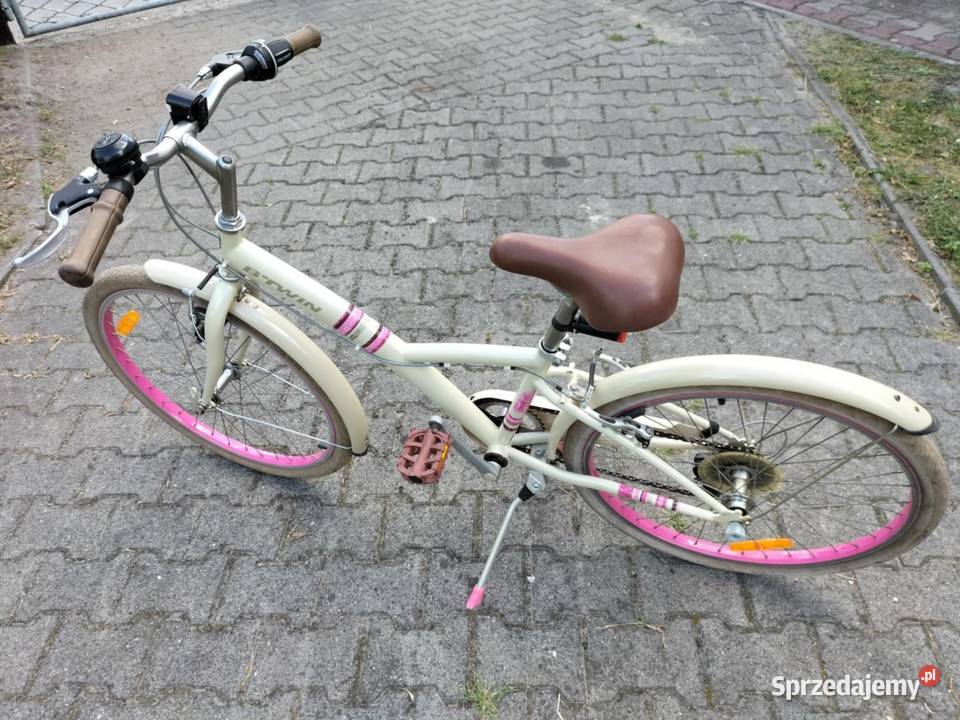 Rower dziecięcy BTWIN 24 Beżowy 100 sprawny Jaworzno