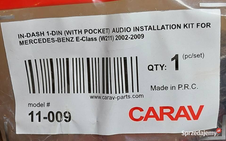 CARAV 11009 OBUDOWA RAMKA RADIA 1 DIN MERCEDES