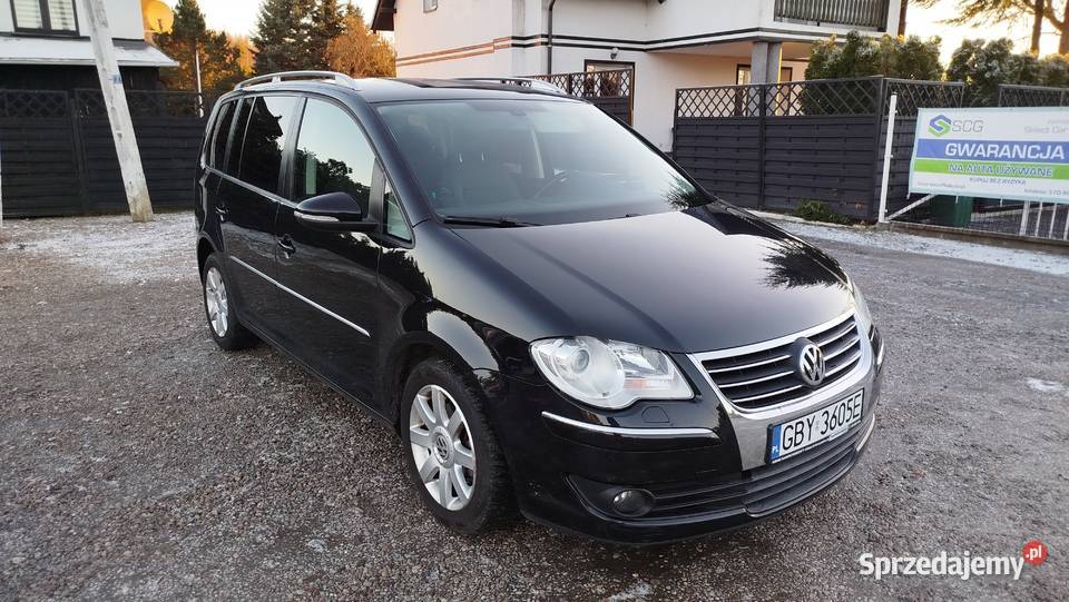 Vw Touran 19 TDI 105 7 Miejsc Zarejestrowany elektryczne lusterka pomorskie Bytów