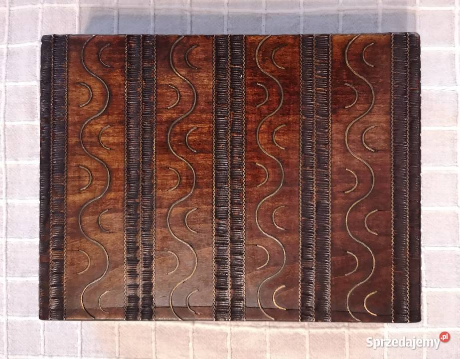 Szkatułka do kart z okresu PRL Katowice