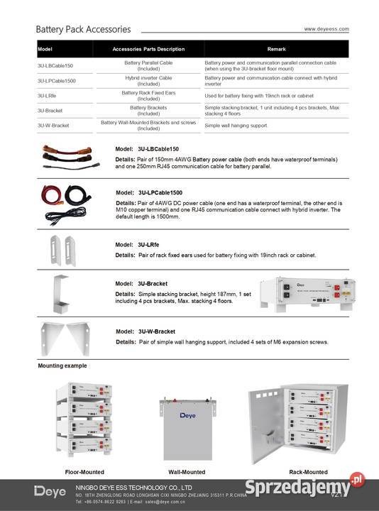 Bateria Magazyn Energii Deye SEG51 ProB 512kWh Lublin