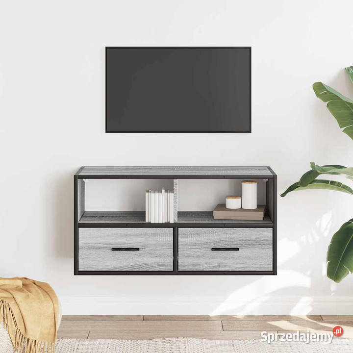 Szafka pod telewizor szary dąb sonoma 80x31x395 Warszawa