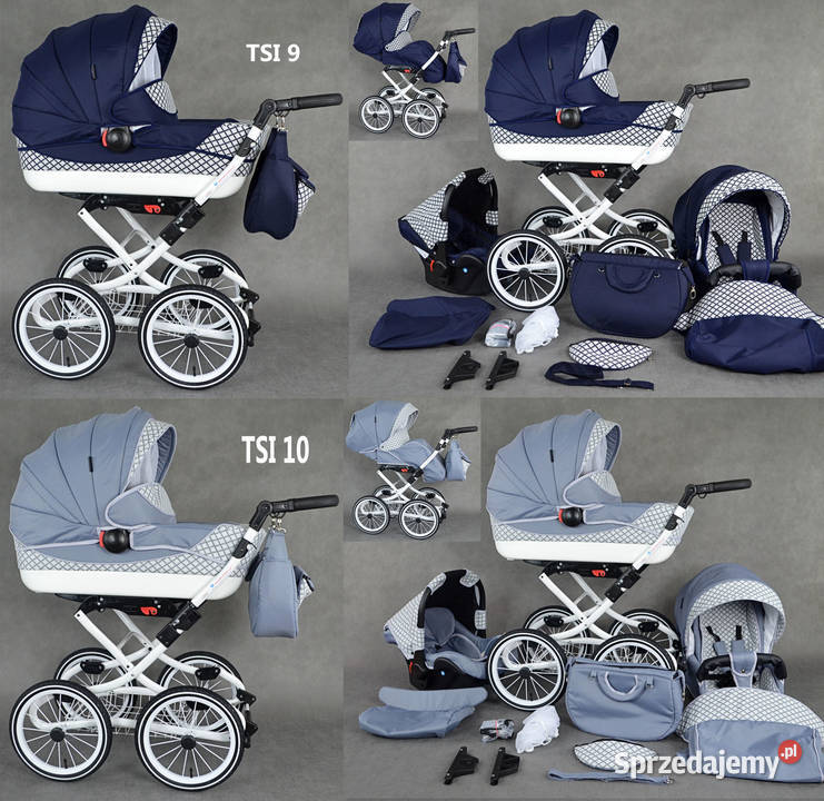 Wózek Dziecięcy VIKO Retro Chrom 3w1 Fotelik