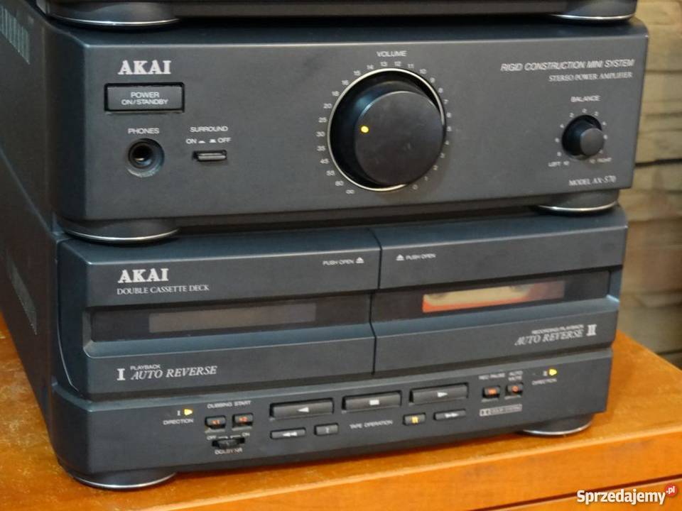Wieża Akai gramofon pilot mocna i sprawna podkarpackie Jasło sprzedam