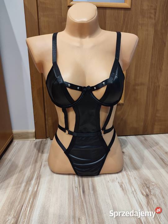 Bisy woskowane sztuczna skóra komplet bielizny Tarnów