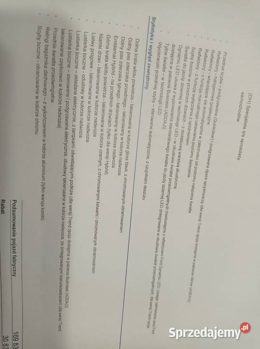 Ford Mondeo hybrid titanium 20 bezyLPG światła do jazdy dziennej Motoryzacja Ruszcza sprzedam