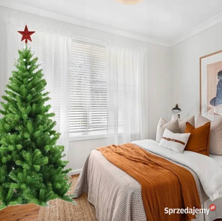 CHOINKA Sztuczna ŚWIERK KAUKASKI 220 Dekoracja Elbląg