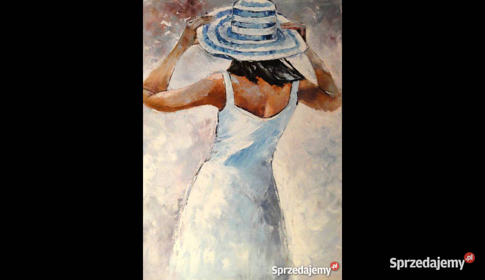 Obraz olejny 50x70 dziewczyna akt mazowieckie Warszawa